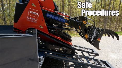 TIPS for Loading and Unloading a Skid Steer 